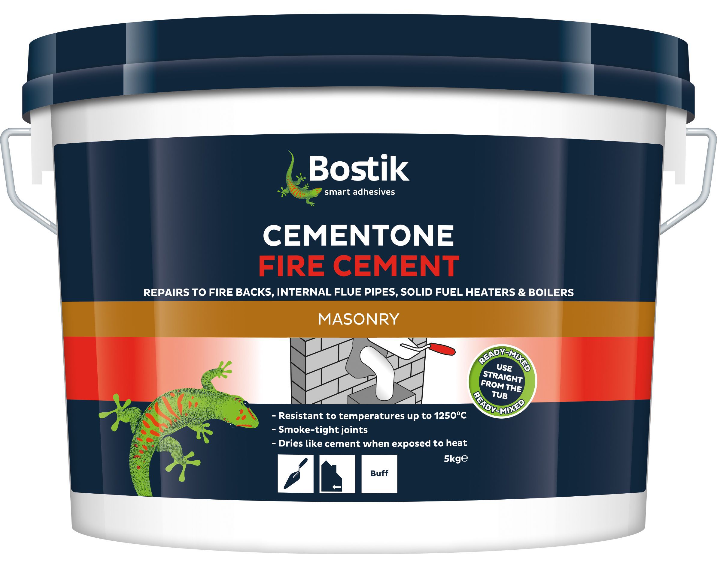 Bostik Cementone Buff Ready Mixed Fire Cement, 5Kg Tub Price Comparisons | Compare The Build