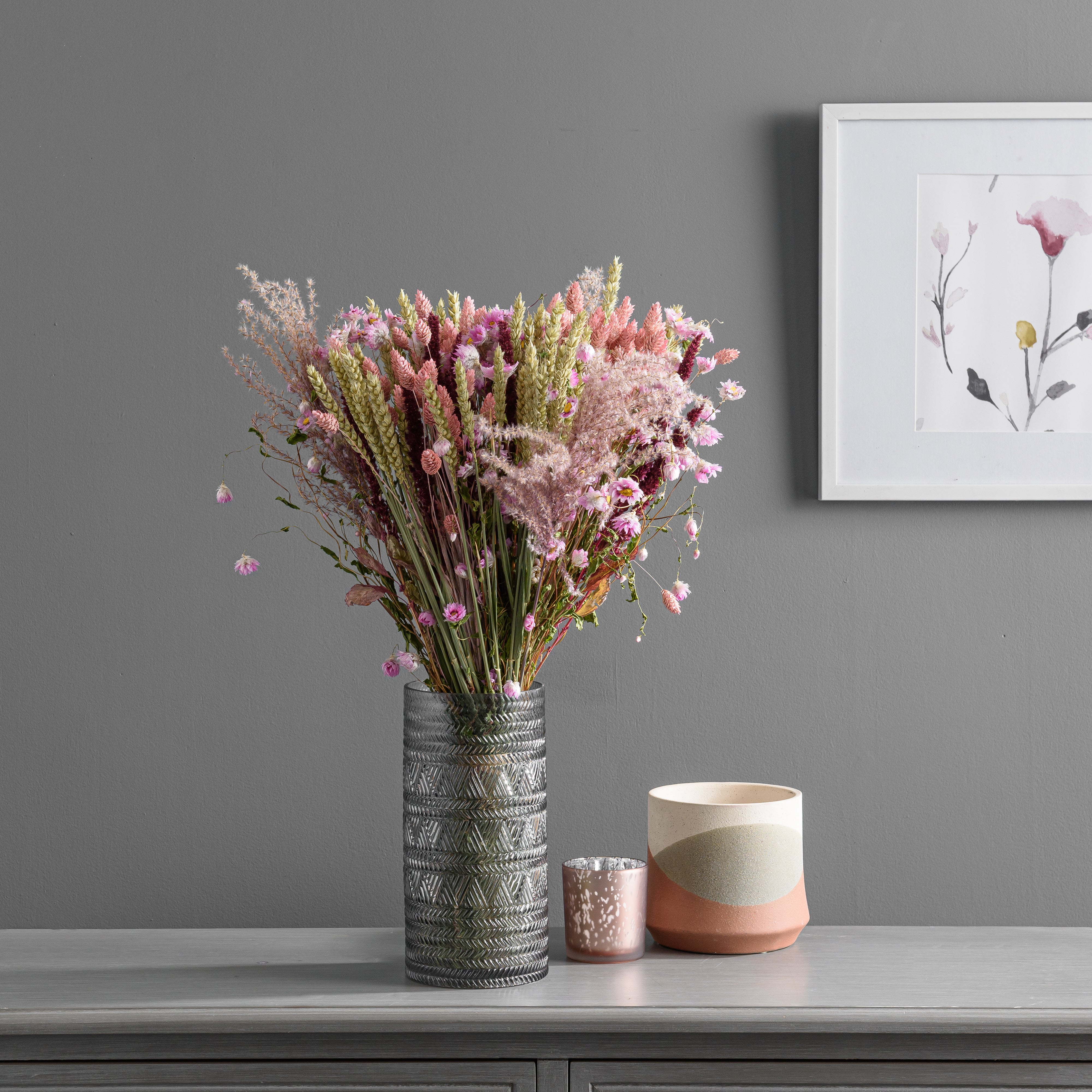 Dried Pink Phalaris Bouquet Pink Price Comparisons | Compare The Build