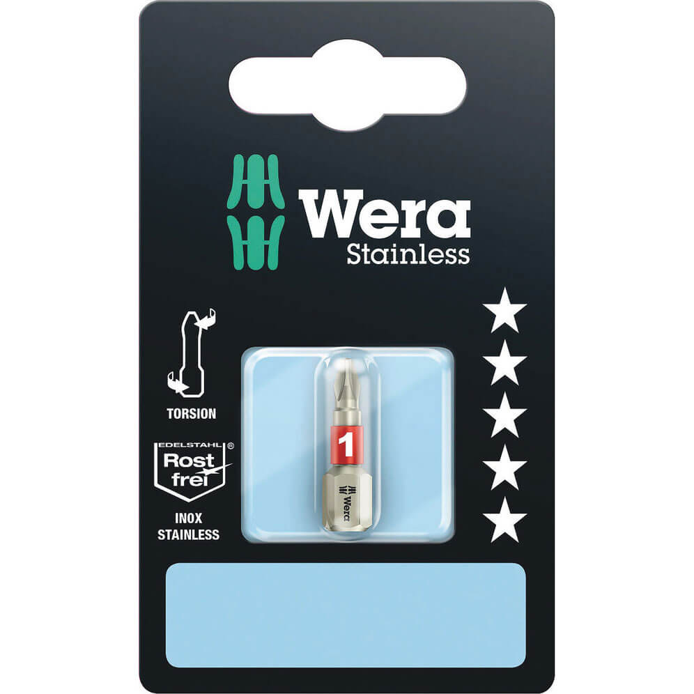 Wera 3851/1 TS SB Phillips Screwdriver Bits PH1 25mm Pack of 1 Price Comparisons | Compare The Build