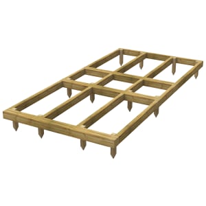 Power Sheds 10 x 5ft Pressure Treated Garden Building Base Kit | Compare The Build