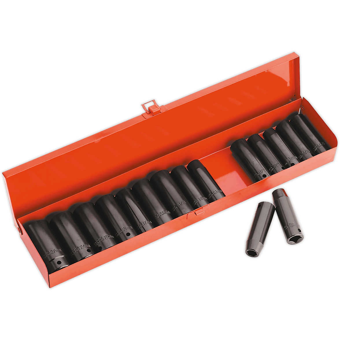 Sealey 17 Piece 1/2" Drive Deep Hexagon Impact Socket Set Metric and Imperial 1/2" Price Comparisons | Compare The Build