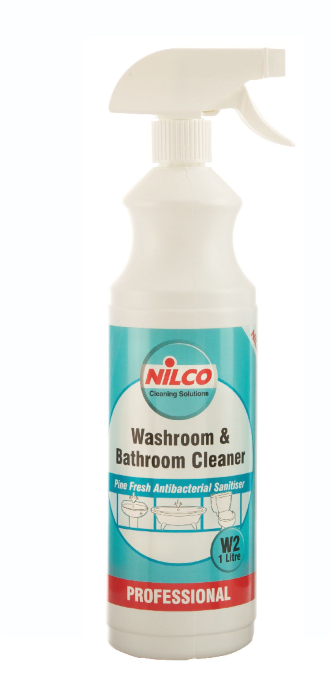 Nilco Professional Bathroom Cleaner, 1L Trigger Spray Bottle | Compare The Build