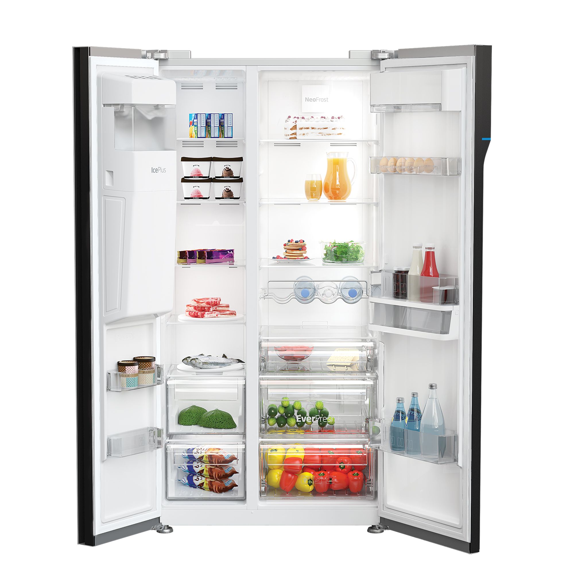 Beko Asgn542S American Style Silver Freestanding Fridge Freezer Price Comparisons | Compare The Build