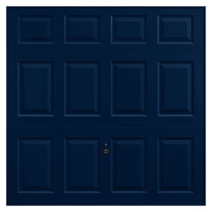 Garador Beaumont Panelled Framed Canopy Garage Door - Steel Blue - 2438 x 2136mm Price Comparisons | Compare The Build