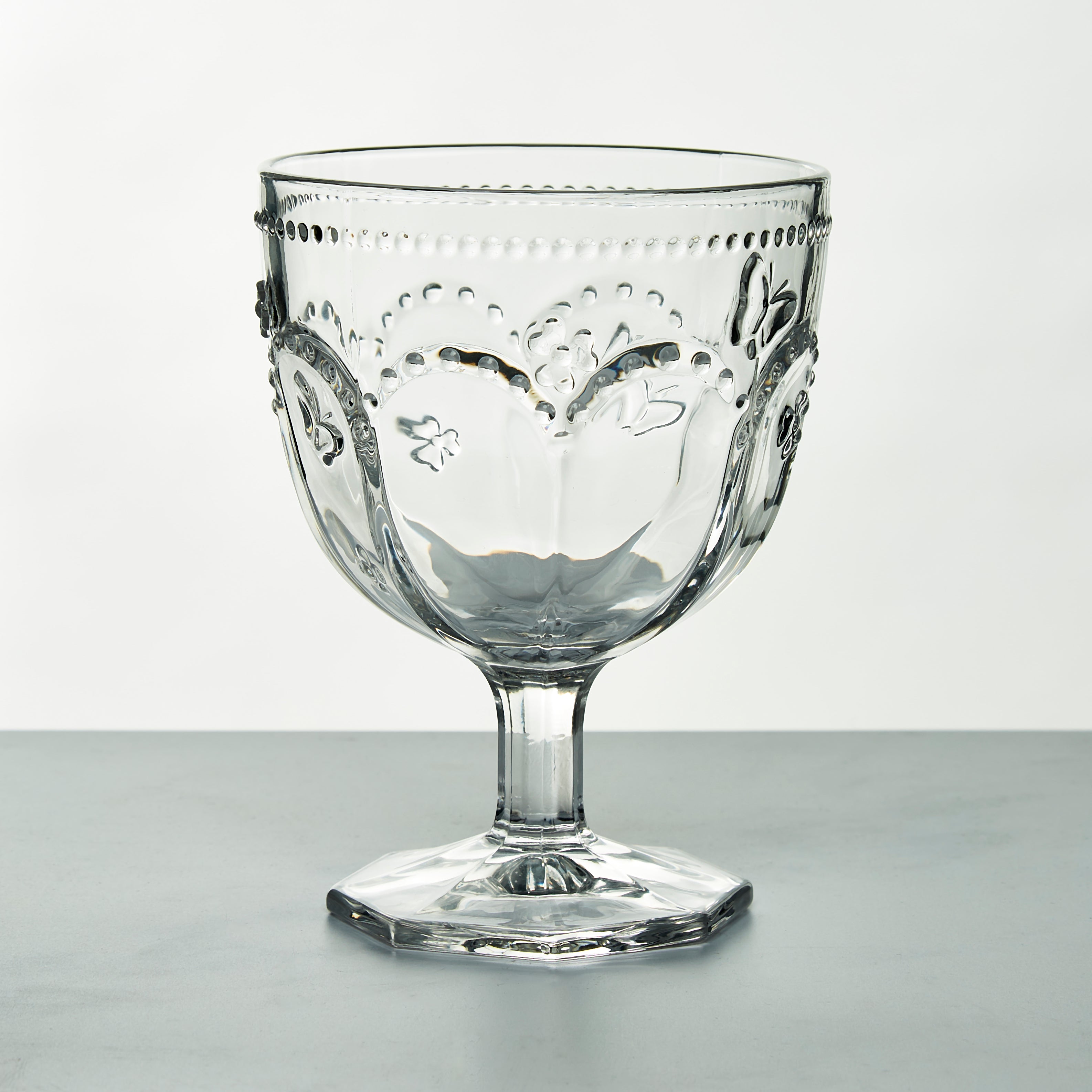 Vintage Pressed Wine Glass Clear Price Comparisons | Compare The Build