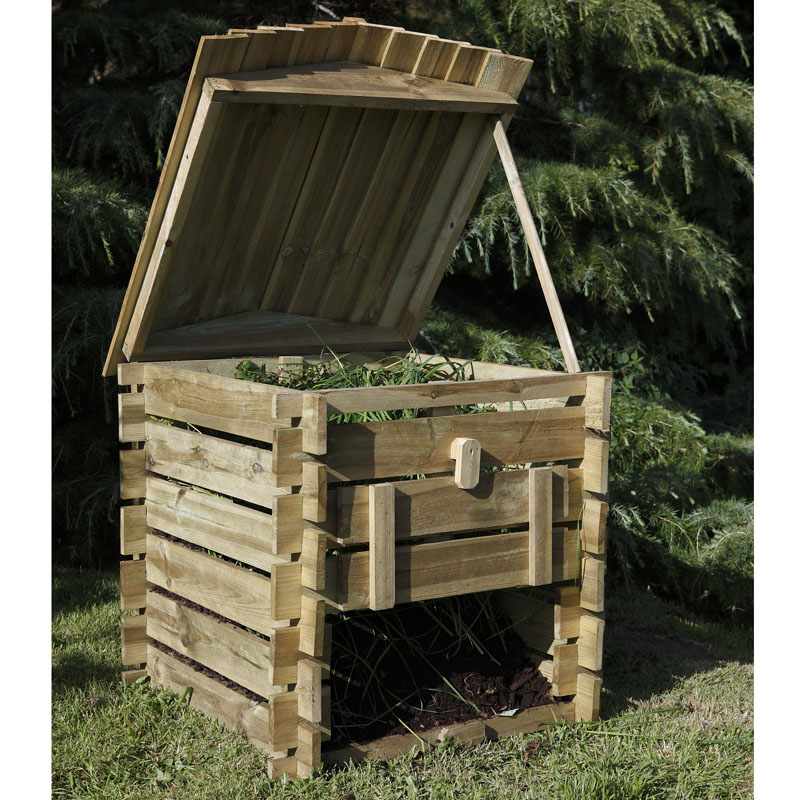 Forest Beehive Wooden Compost Bin 2'5x2'6 (0.74x0.74m) Price Comparisons | Compare The Build