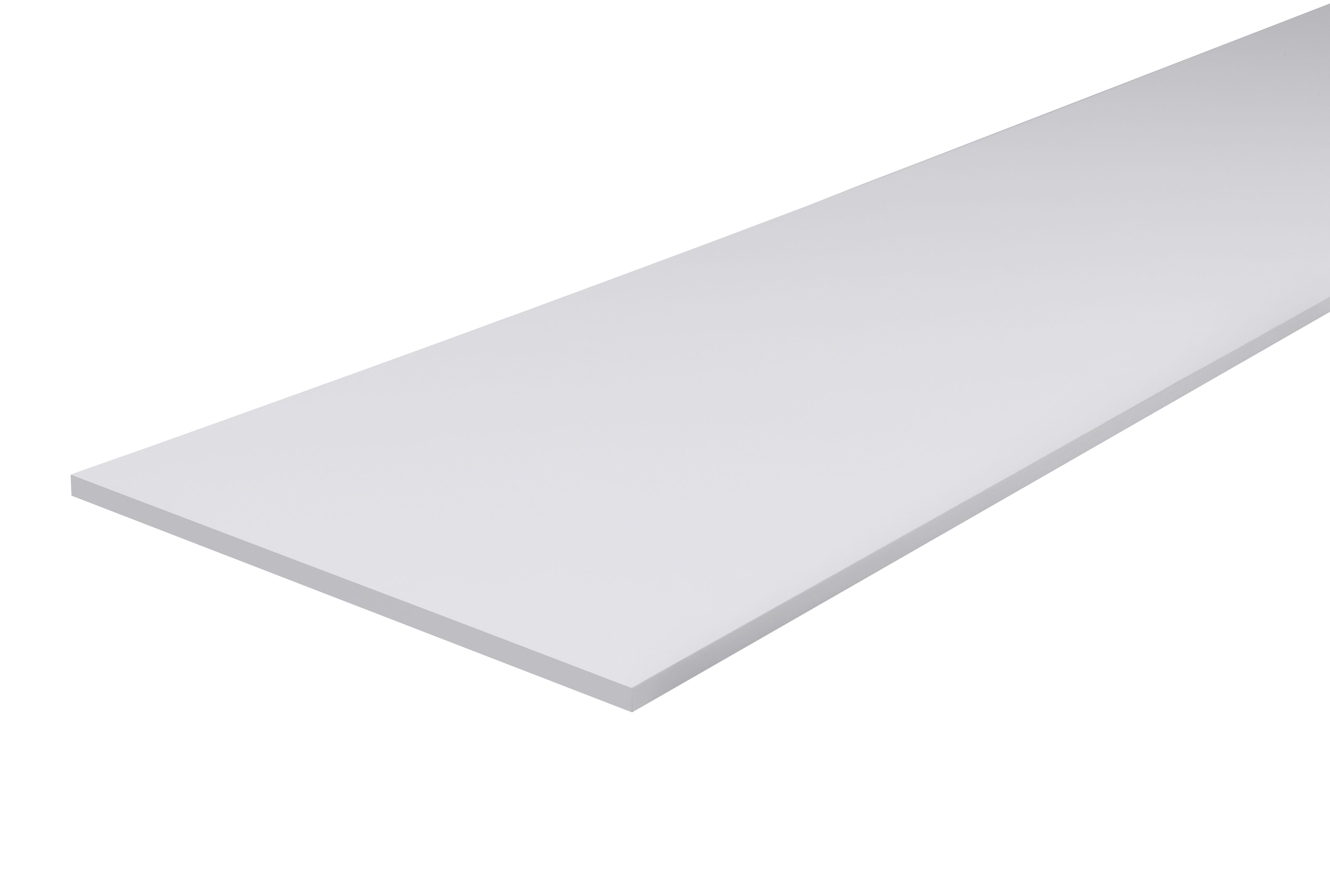 White Fully edged Chipboard Furniture board, (L)1.2m (W)400mm (T)18mm Price Comparisons | Compare The Build