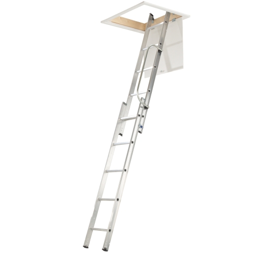 Werner 76002 Loft Ladder 2 Section with Handrail Price Comparisons | Compare The Build