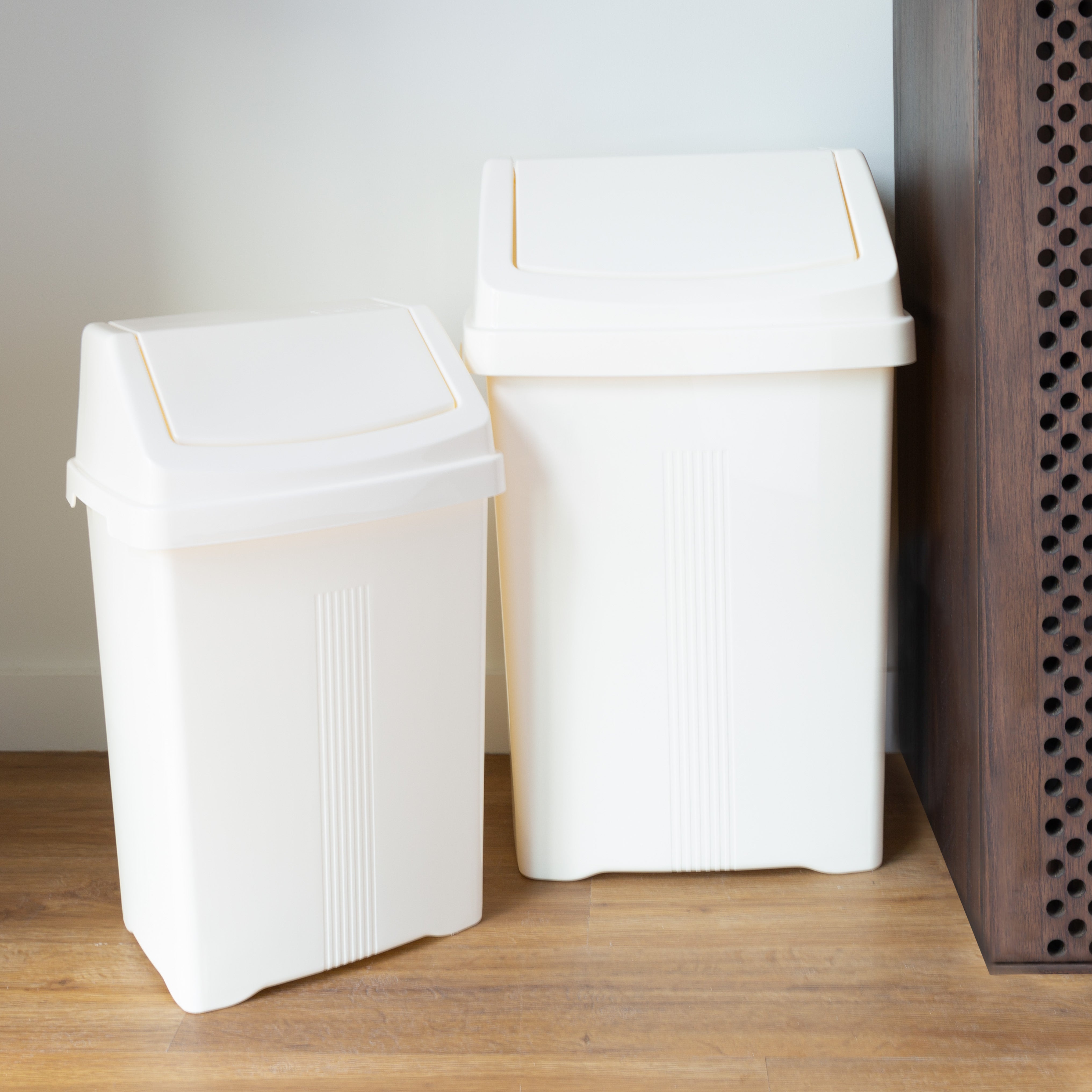Wham Casa 25/50L Set of 2 Swing Bins Cream Price Comparisons | Compare The Build