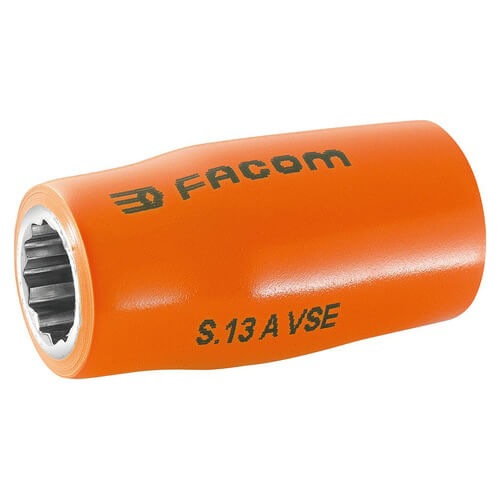 Facom 1/2" Drive 1000v Insulated Bi Hexagon Metric Socket 1/2" 13mm | Compare The Build