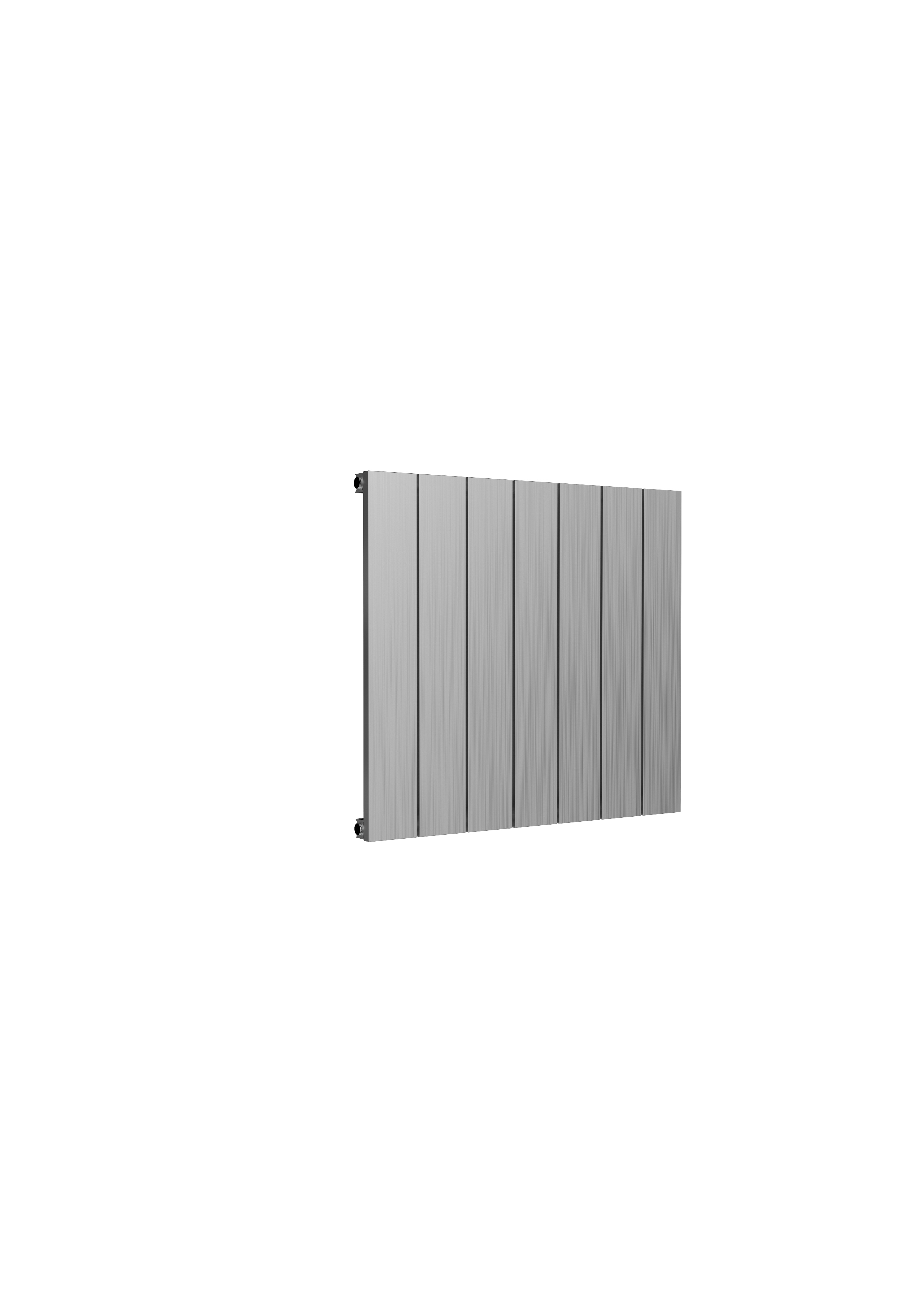 Reina Casina Horizontal Aluminium Designer Radiator, Satin, 600mm x 660mm | Compare The Build