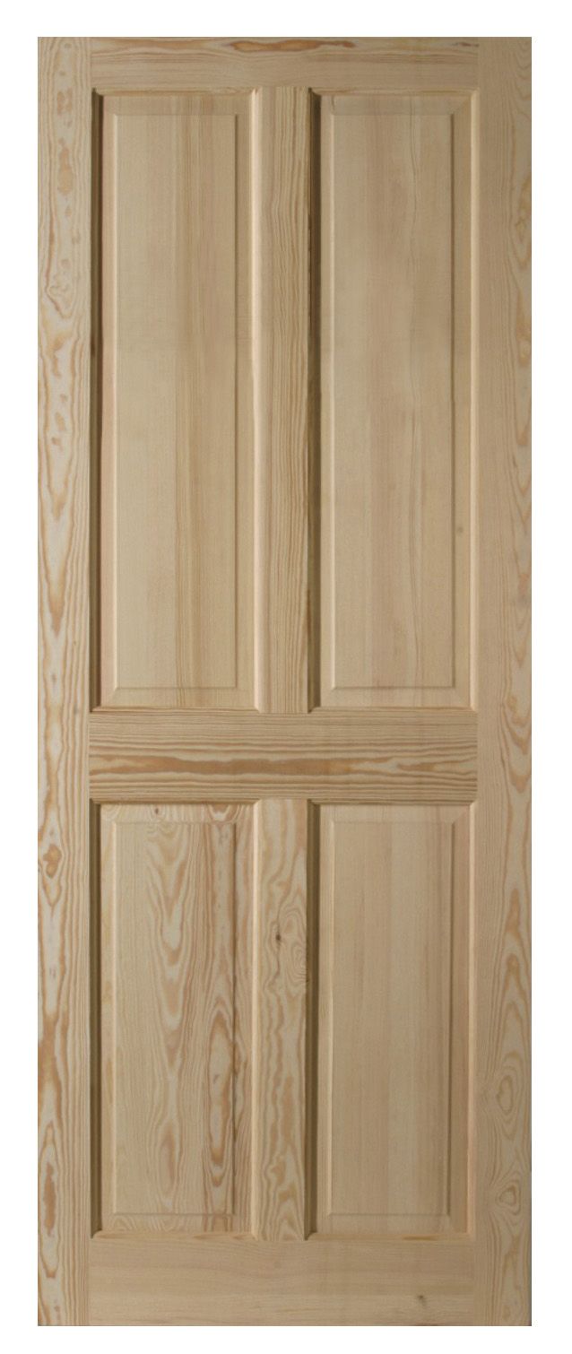 Geom 4 Panel Internal Door, (H)2040mm (W)826mm (T)40mm Price Comparisons | Compare The Build