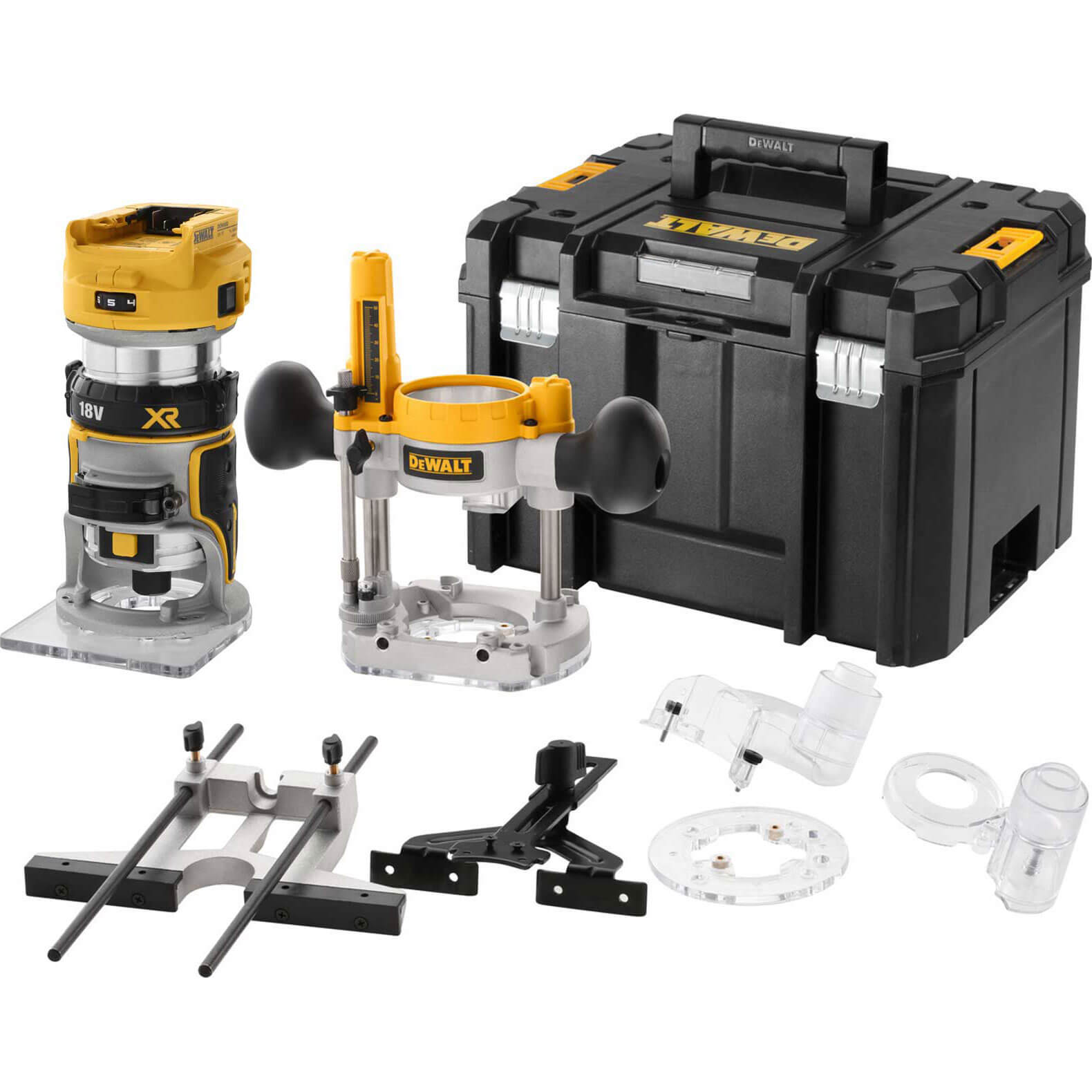 DeWalt DCW604NT 18v XR Cordless Brushless 1/4" Router Kit No Batteries No Charger Case & Accessories Price Comparisons | Compare The Build