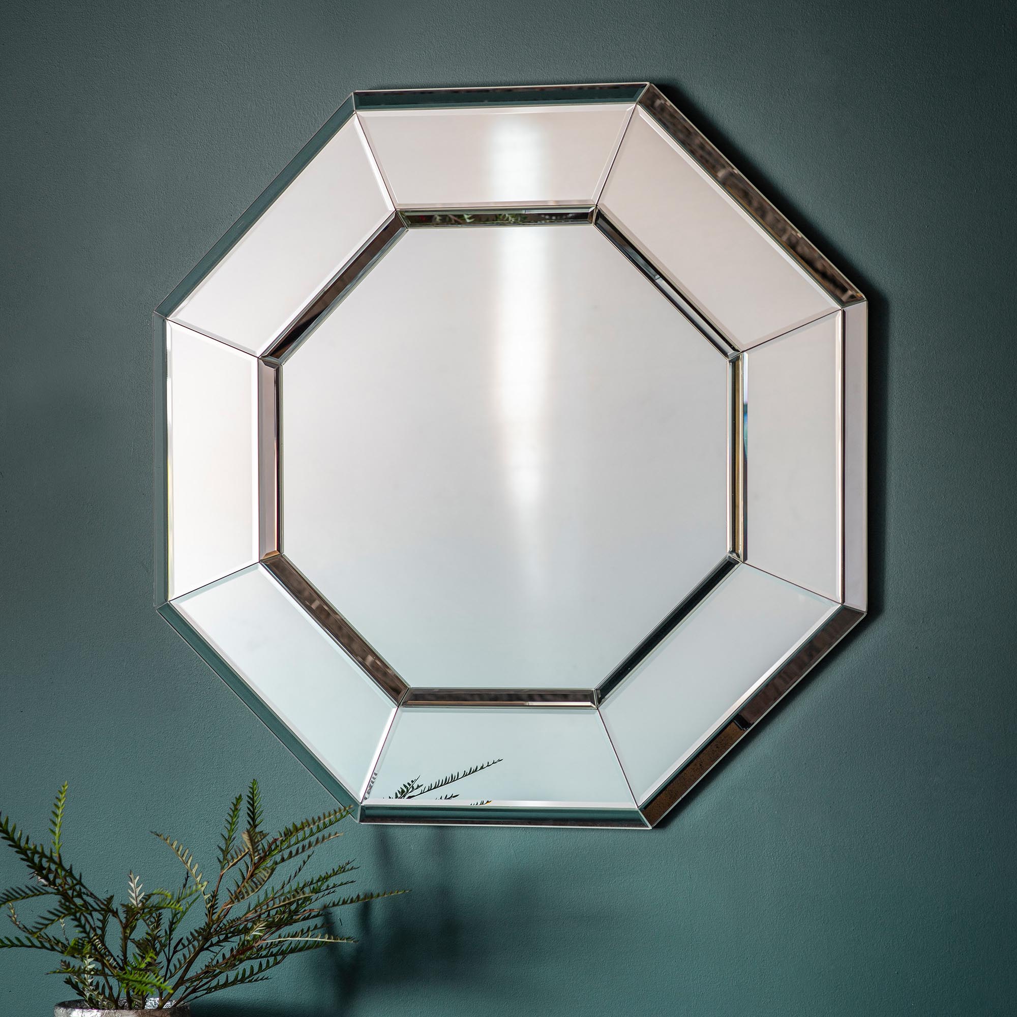 Valenca Octagon Mirror, 80cm Silver Price Comparisons | Compare The Build