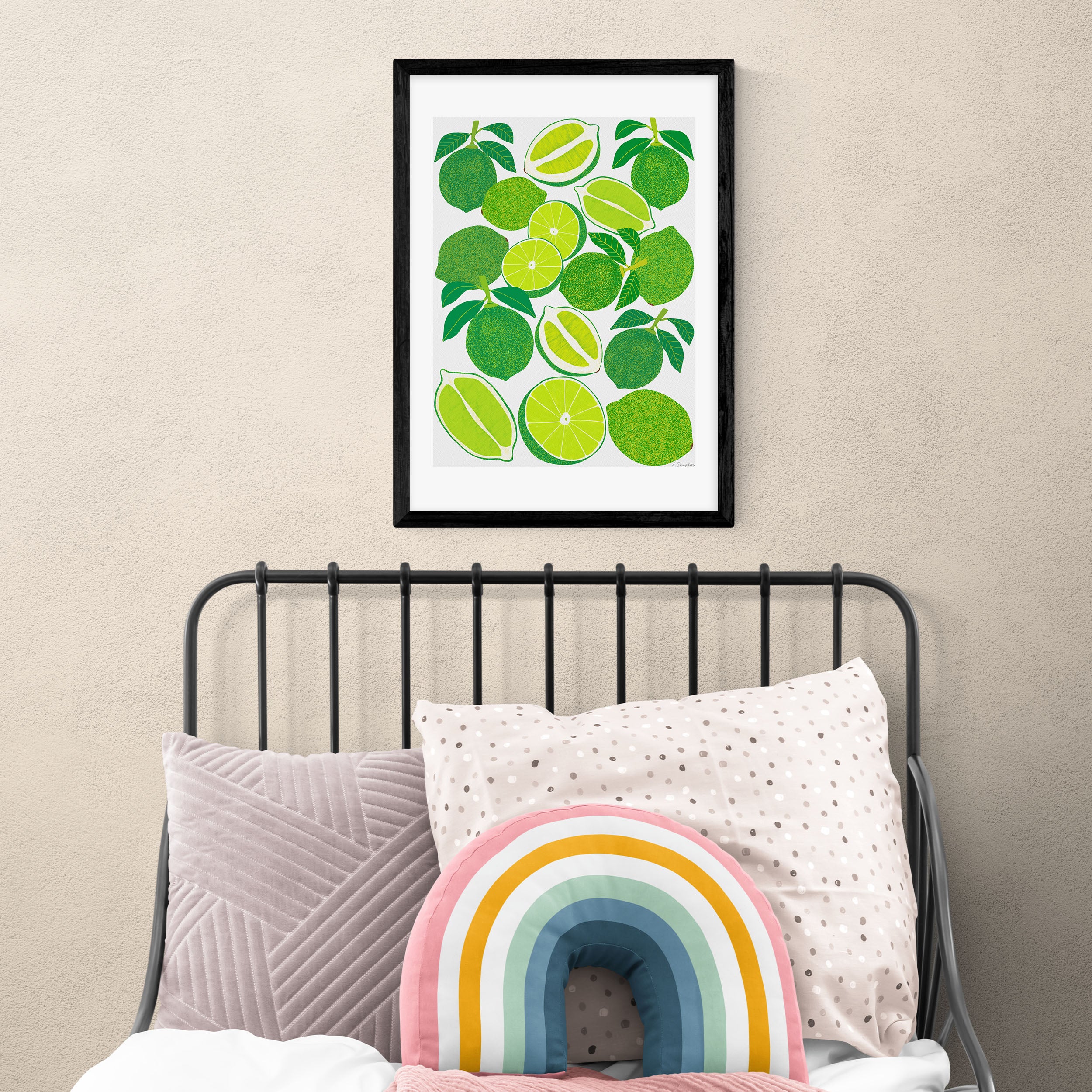 East End Prints Lime Harvest Print Green | Compare The Build