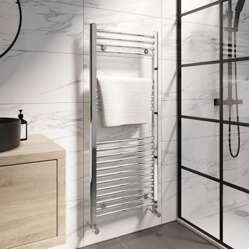 Duratherm Heated Towel Rail Flat Chrome 1200 x 500mm Price Comparisons | Compare The Build