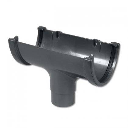 FloPlast Grey High Capacity Gutter Running Outlet ROH1.G Price Comparisons | Compare The Build
