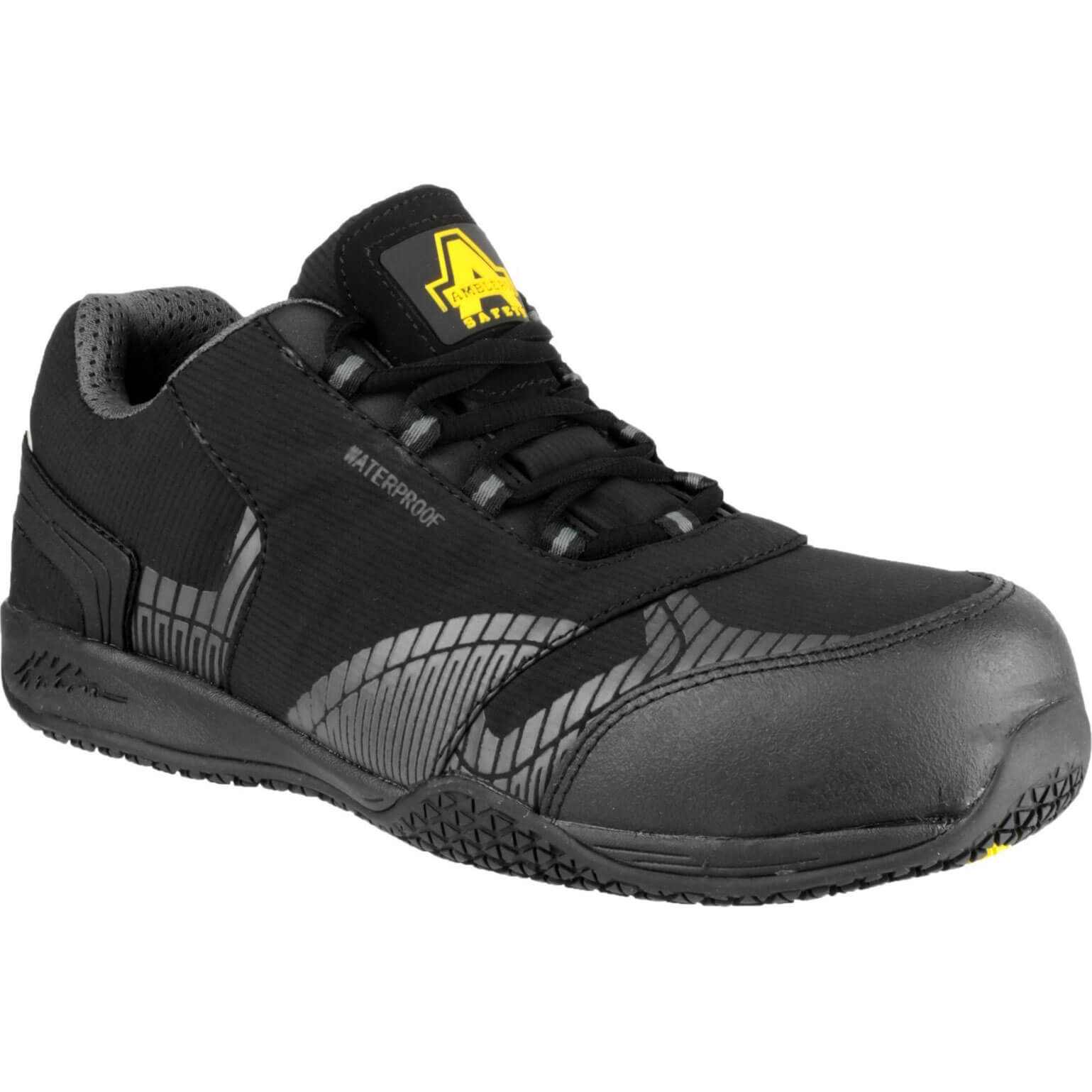 Amblers Safety FS29C Waterproof Metal Free Non Leather Safety Trainer Black Size 6 Price Comparisons | Compare The Build