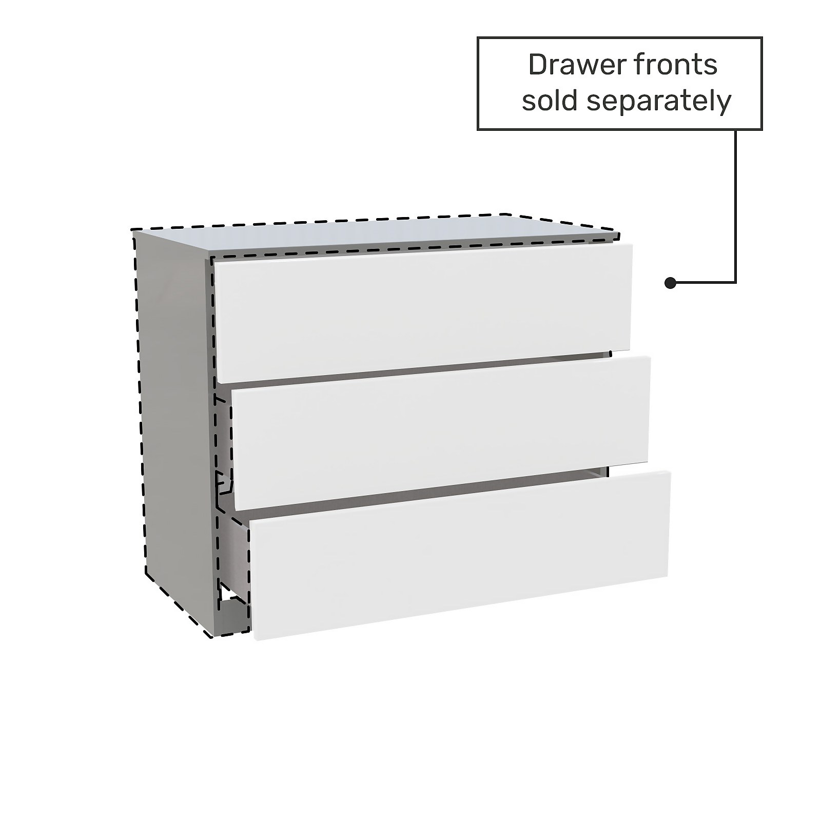 House Beautiful Escape/Honest Wide Chest of Drawers Cabinet - Gloss Grey Price Comparisons | Compare The Build