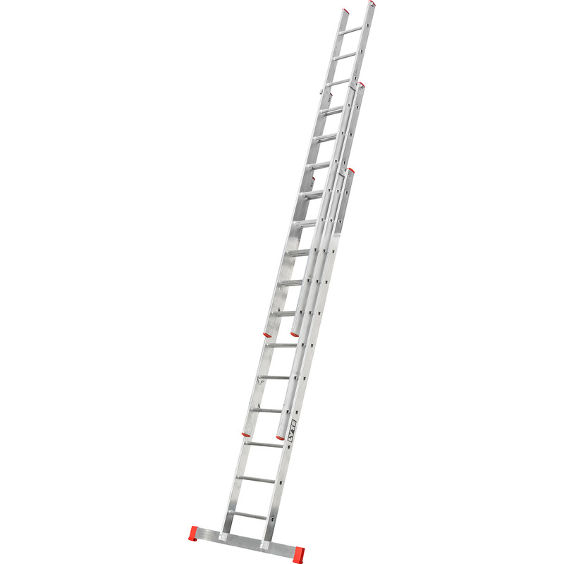 Lyte Ladders Lyte Domestic Extension Ladder 3 Section, Closed Length 3.3m Aluminium Price Comparisons | Compare The Build