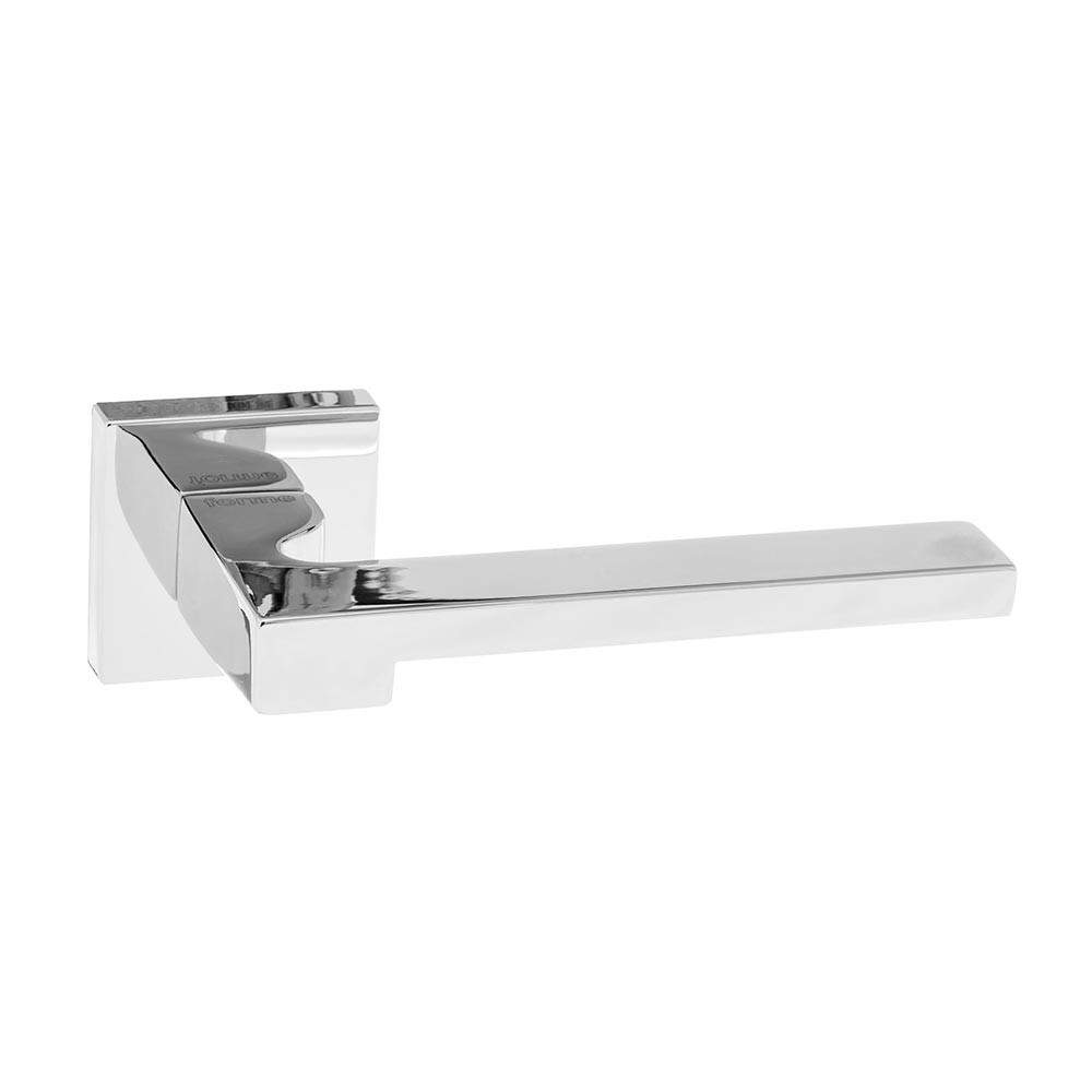 Atlantic Forme Ginevra Designer Lever on Minimal Square Rose - Polished Chrome Silver Atlantic UK FMS430PC | Compare The Build