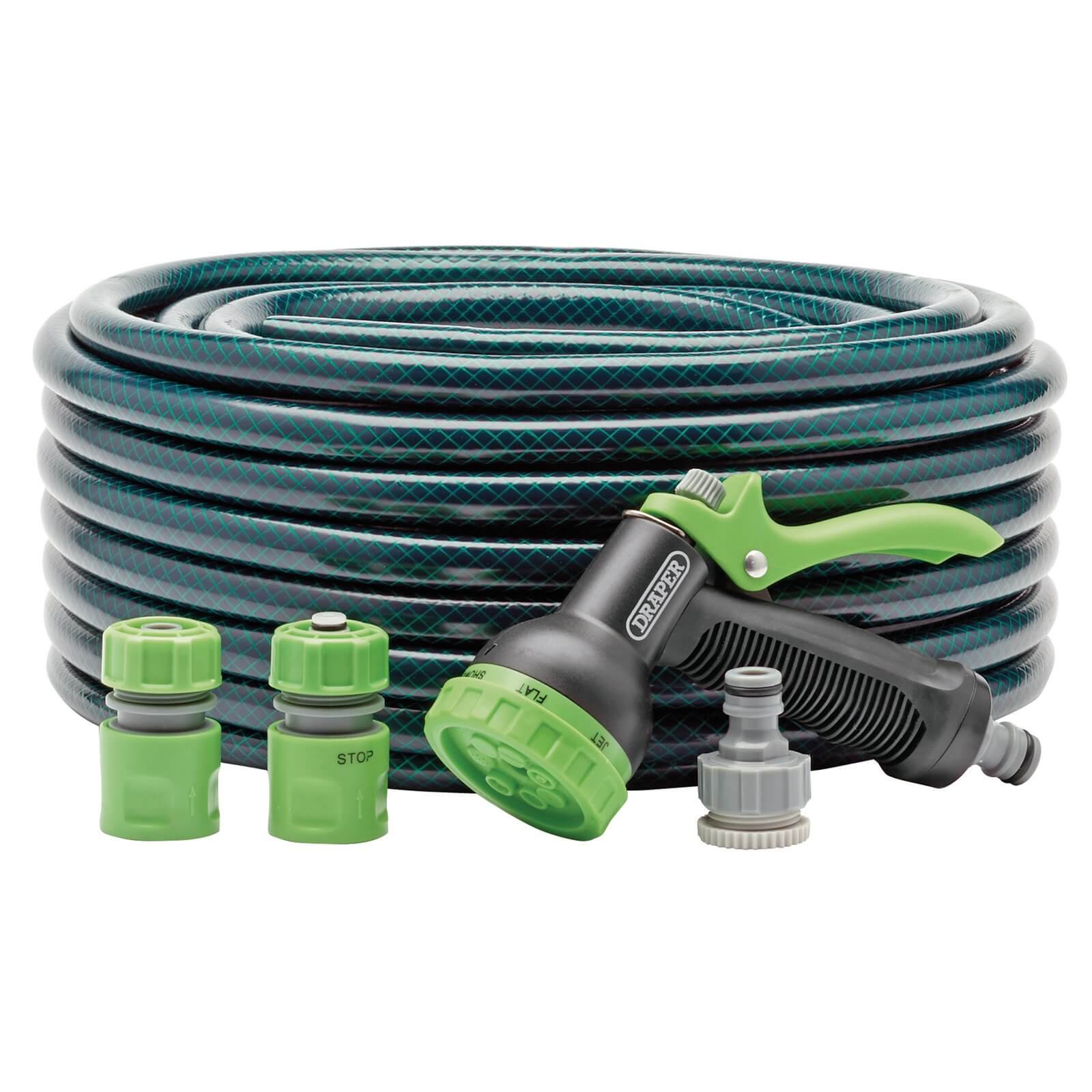 Draper Garden Hose Watering Set 1/2" / 12.5mm 30m Green Price Comparisons | Compare The Build