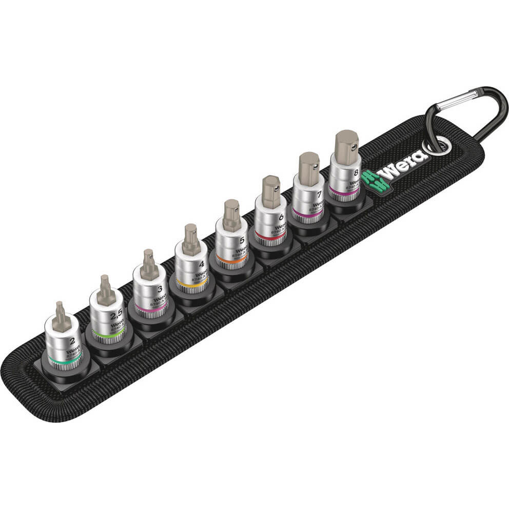 Wera 8740 AHF 8 Piece 1/4 Drive Zyklop In Hex Hold Function Socket Set 1/4" Price Comparisons | Compare The Build