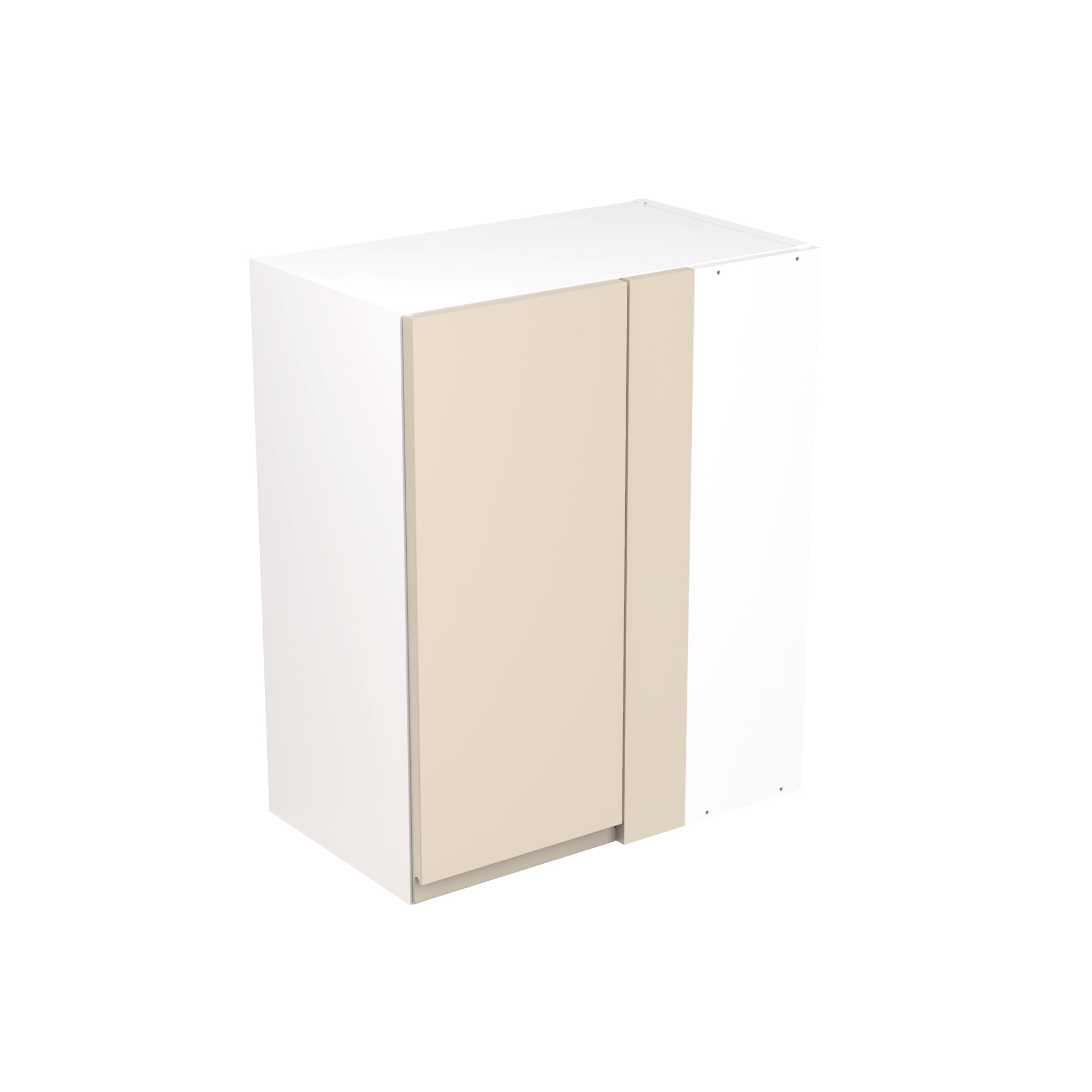 Flatpack Closed Corner Wall Unit J-PULL Ultra Matt Cashmere 600mm Price Comparisons | Compare The Build