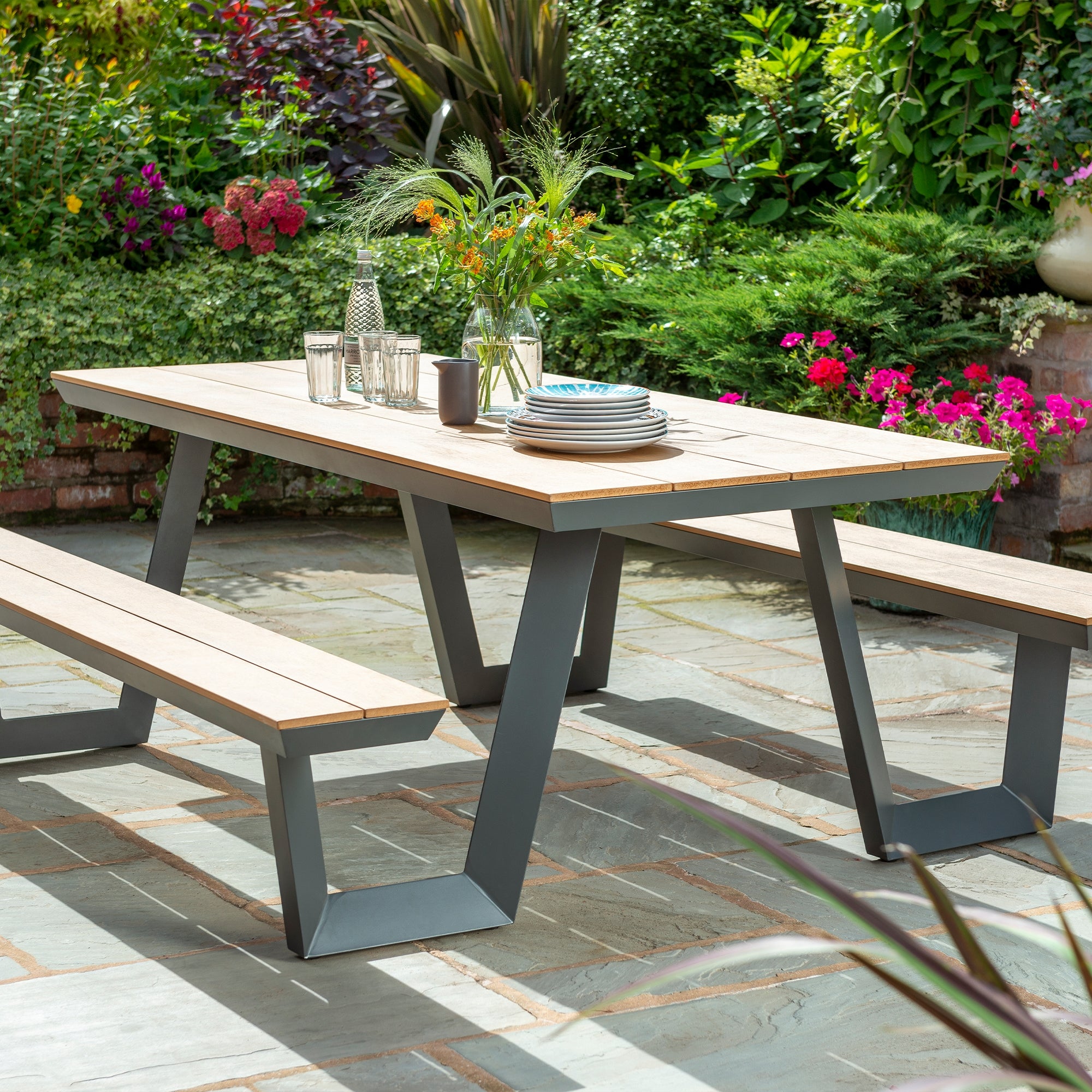 Wembley Picnic Table Grey Price Comparisons | Compare The Build