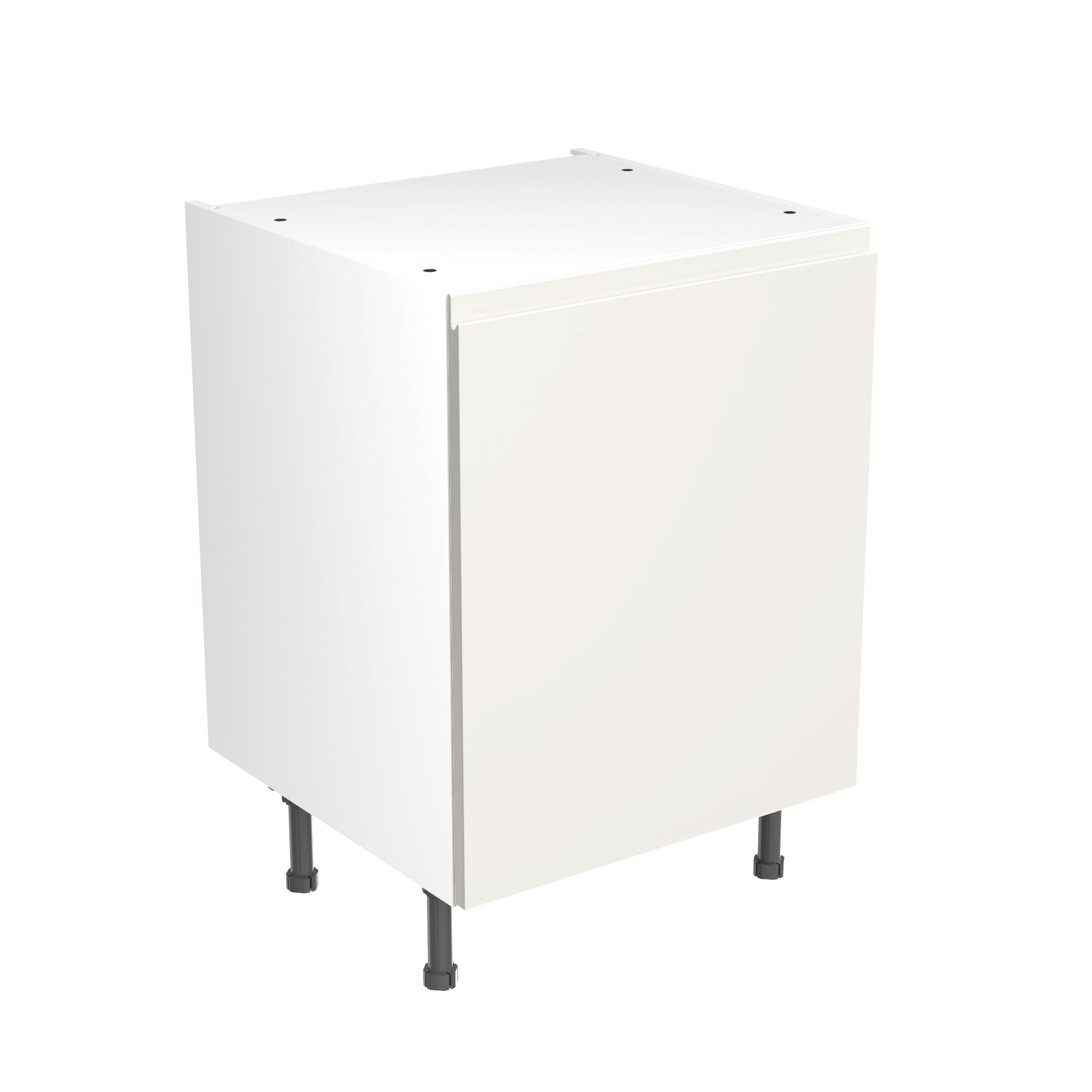 Flatpack Base Unit J-pull Ultra Matt White 600mm - FKKJ0504 Price Comparisons | Compare The Build