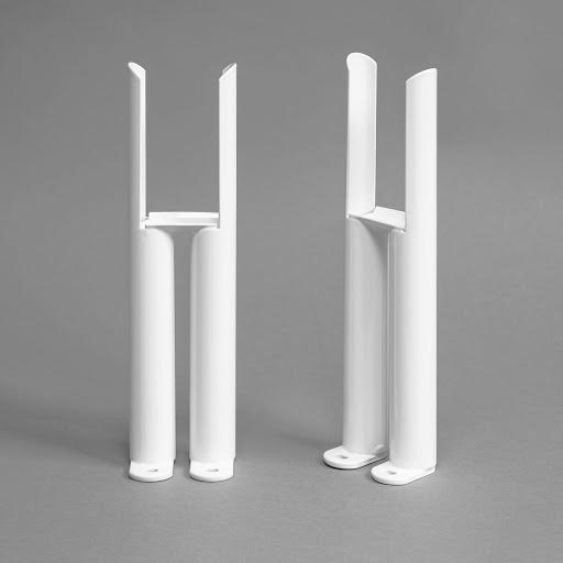 DuraTherm White Legs for Traditional Radiator - Double Bar | Compare The Build