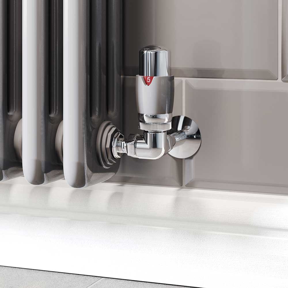 Trade Direct Thermostatic Valves, Modern, Silver/Chrome Corner - 8mm Price Comparisons | Compare The Build