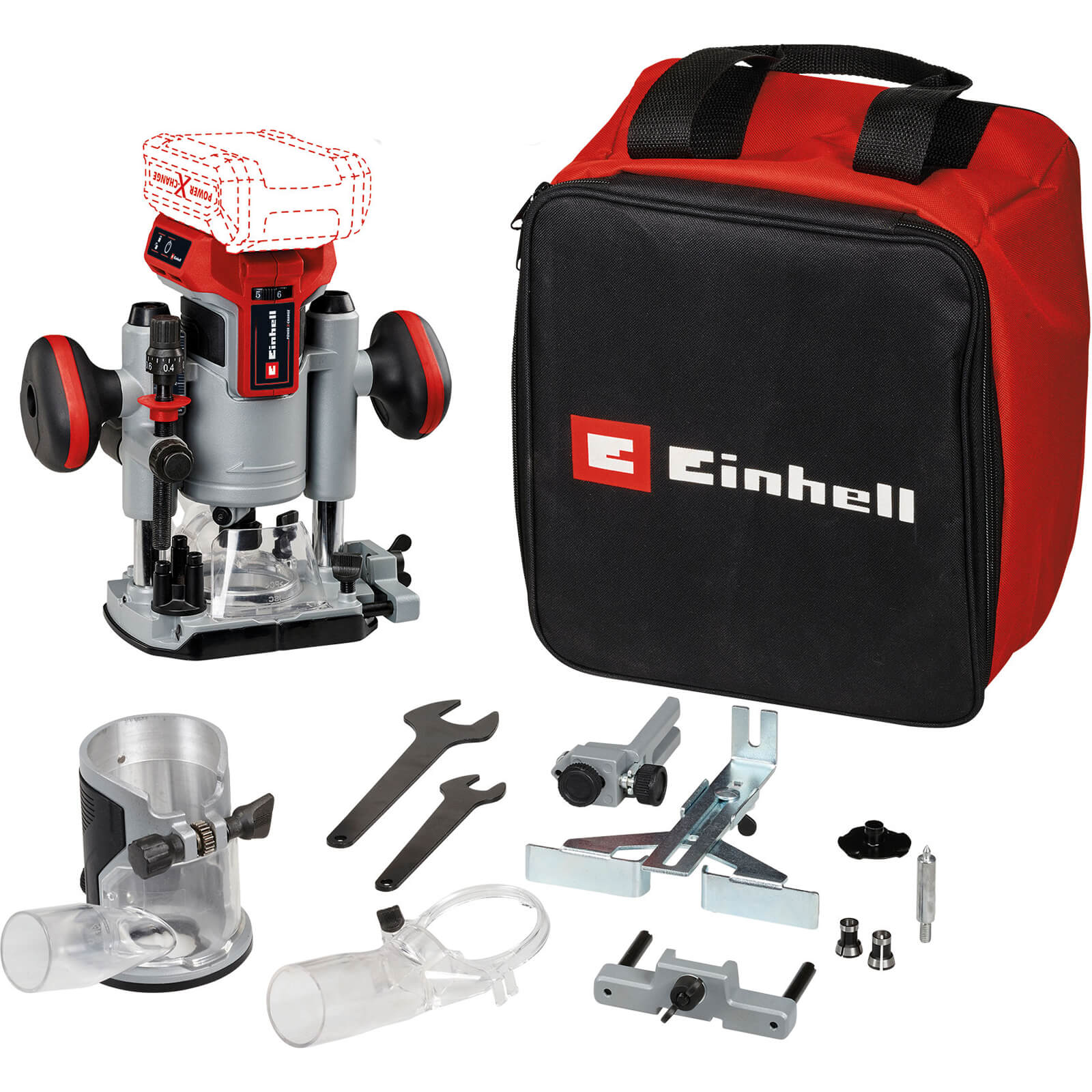 Einhell TP-RO 18 Li BL 18v Cordless Brushless Plunge and Trim Router Set No Batteries No Charger Bag Price Comparisons | Compare The Build