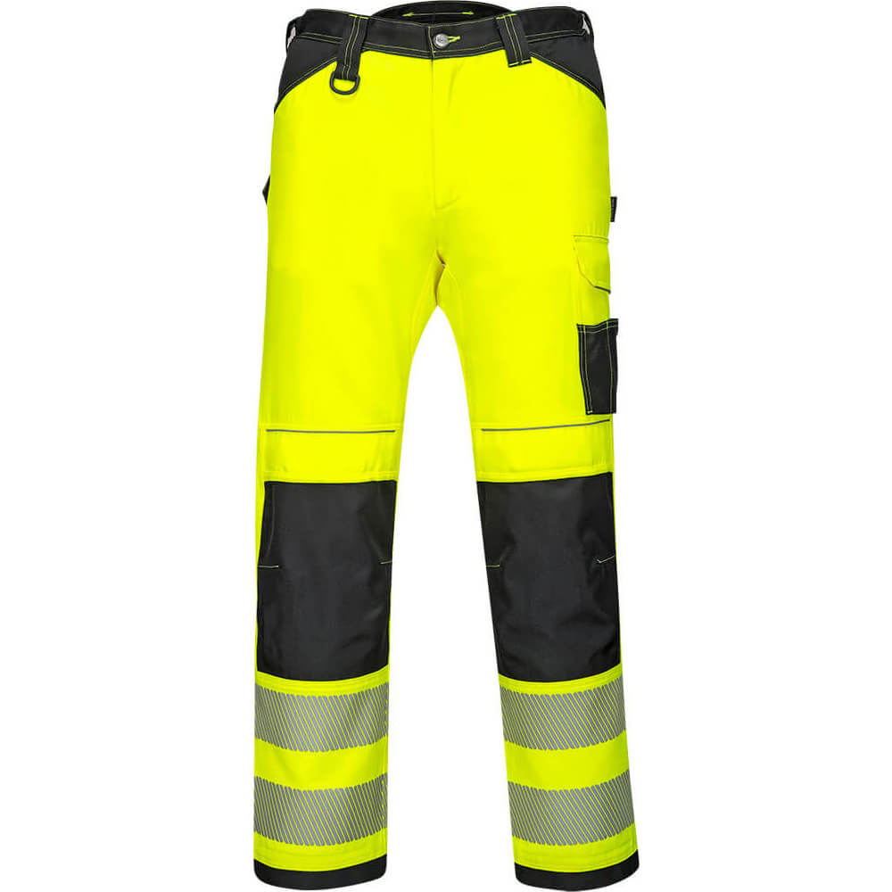 Portwest PW3 Hi Vis Lightweight Stretch Trousers Yellow / Black 40" 31" Price Comparisons | Compare The Build