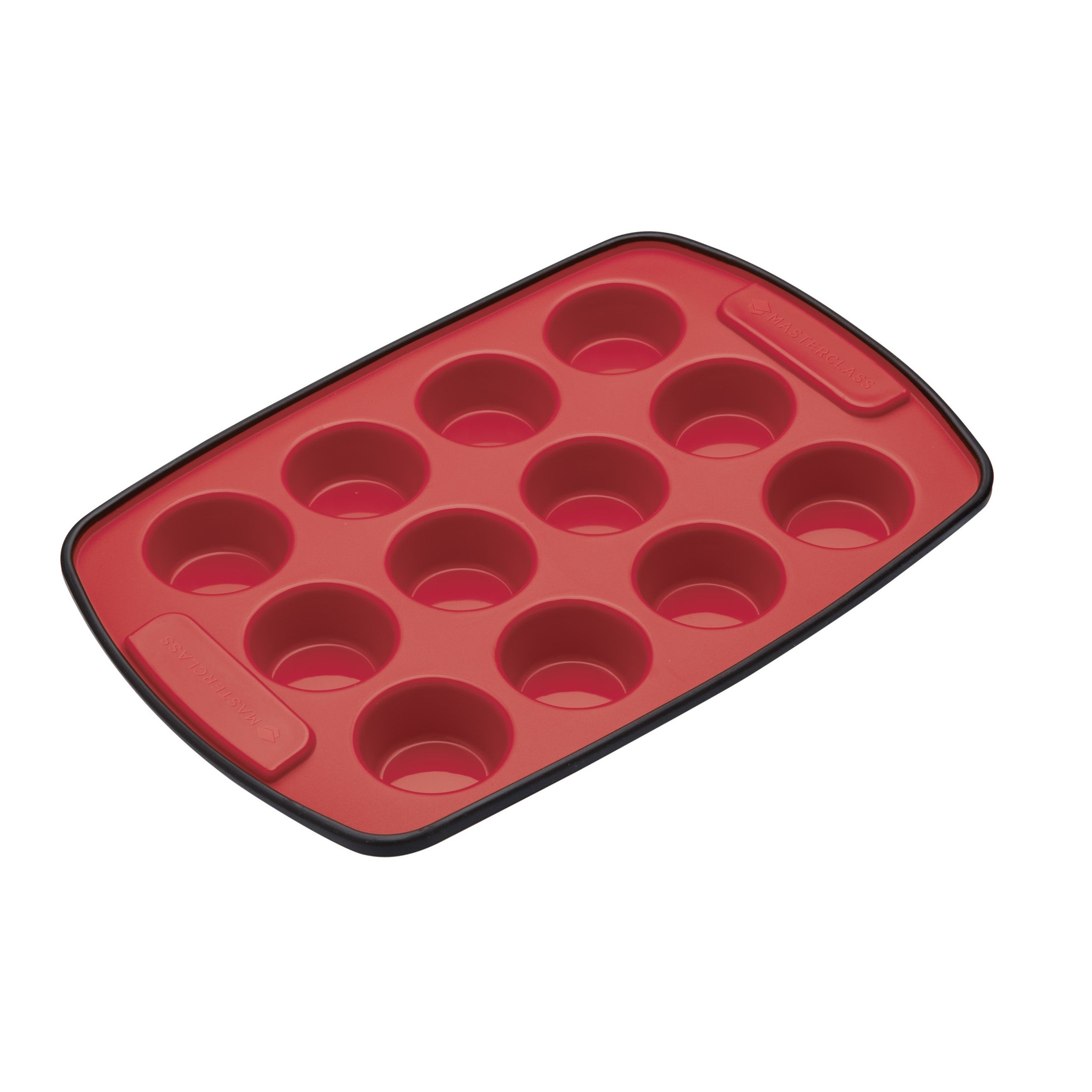 MasterClass Smart Silicone 12 Hole Pan 29 x 20cm Red Price Comparisons | Compare The Build