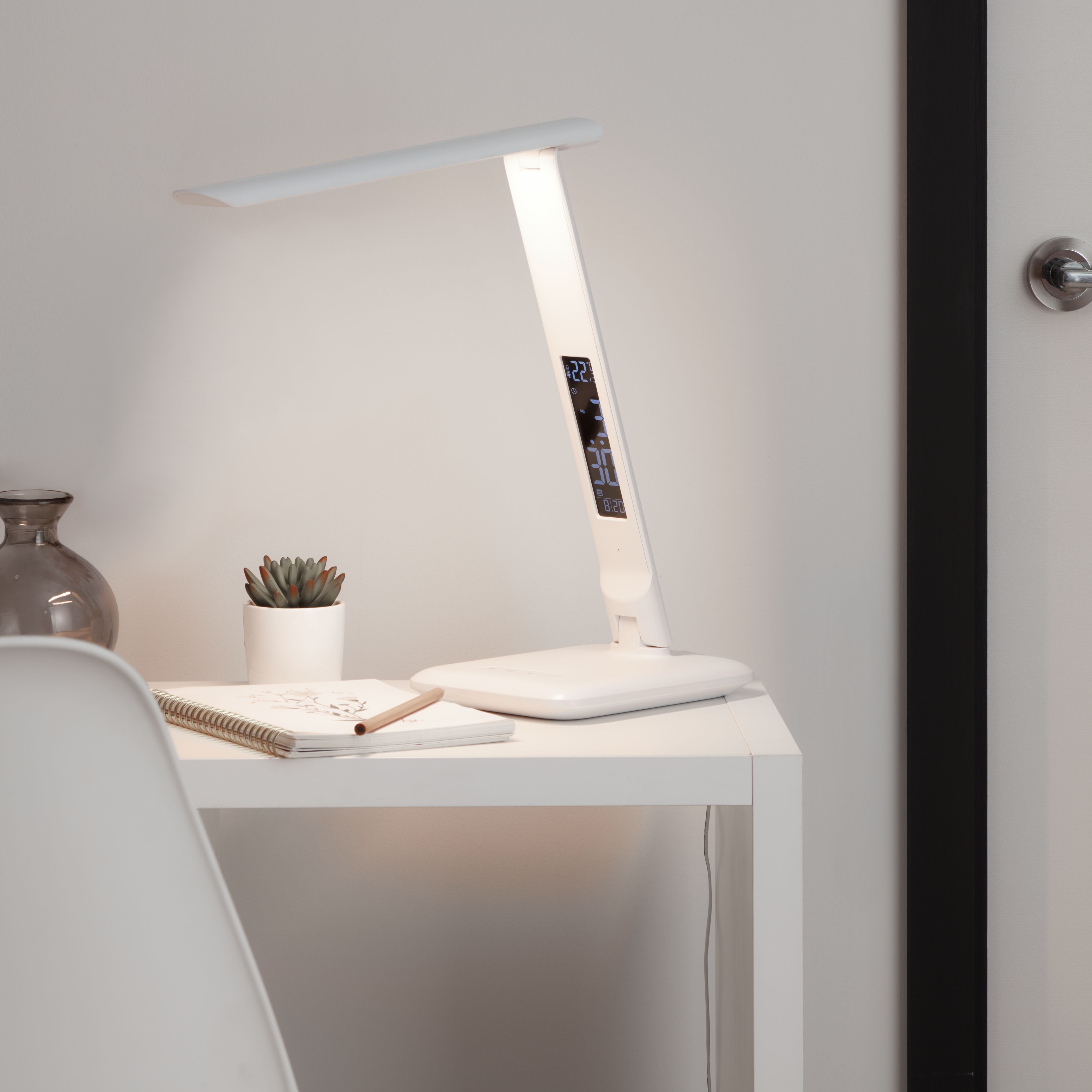 GoodHome Conjola Matt White Desk Lamp Price Comparisons | Compare The Build