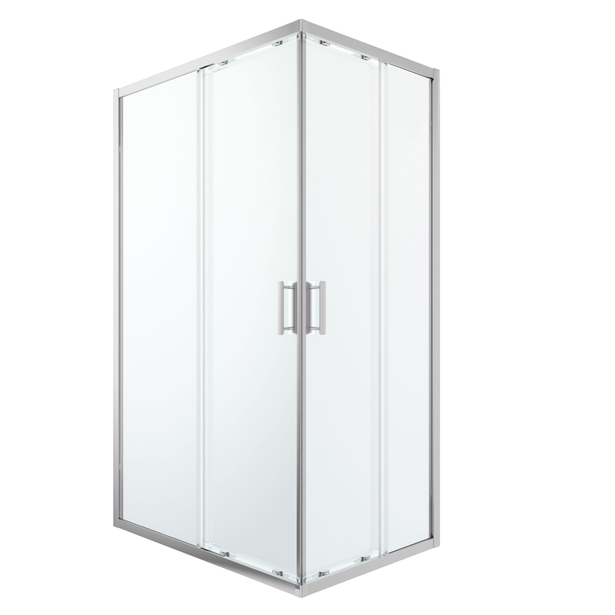 GoodHome Beloya Rectangular Shower Enclosure With Corner Entry Double Sliding Door (W)1200mm (D)800mm Price Comparisons | Compare The Build