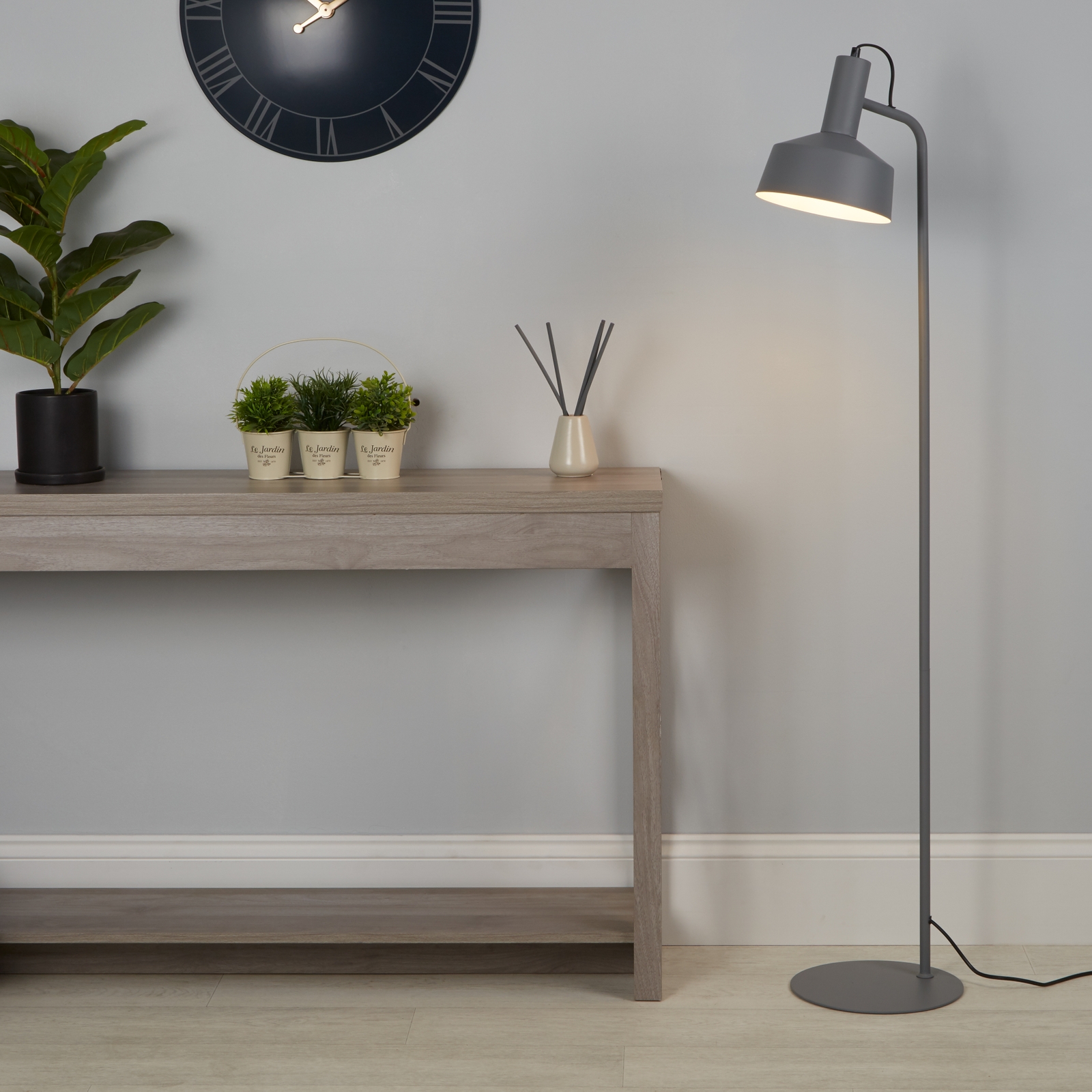 Metal Floor Lamp - Grey Price Comparisons | Compare The Build