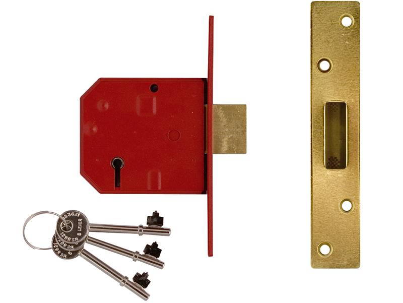 UNION UNNY2134EP25 2134E 5 Lever BS Mortice Deadlock Satin Brass Finish 67mm 2.5in Visi Price Comparisons | Compare The Build