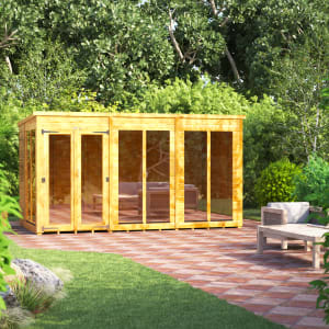 Power Sheds 12 x 6ft Pent Shiplap Dip Treated Summerhouse Price Comparisons | Compare The Build