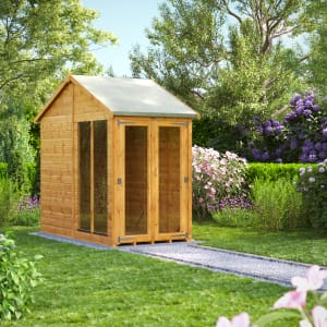 Power Sheds 4 x 8ft Apex Shiplap Dip Treated Summerhouse Price Comparisons | Compare The Build