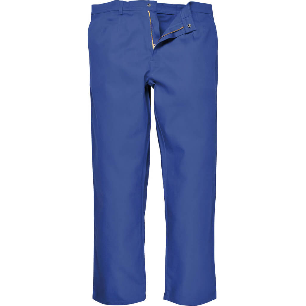 Biz Weld Mens Flame Resistant Trousers Royal Blue 2XL 32" Price Comparisons | Compare The Build