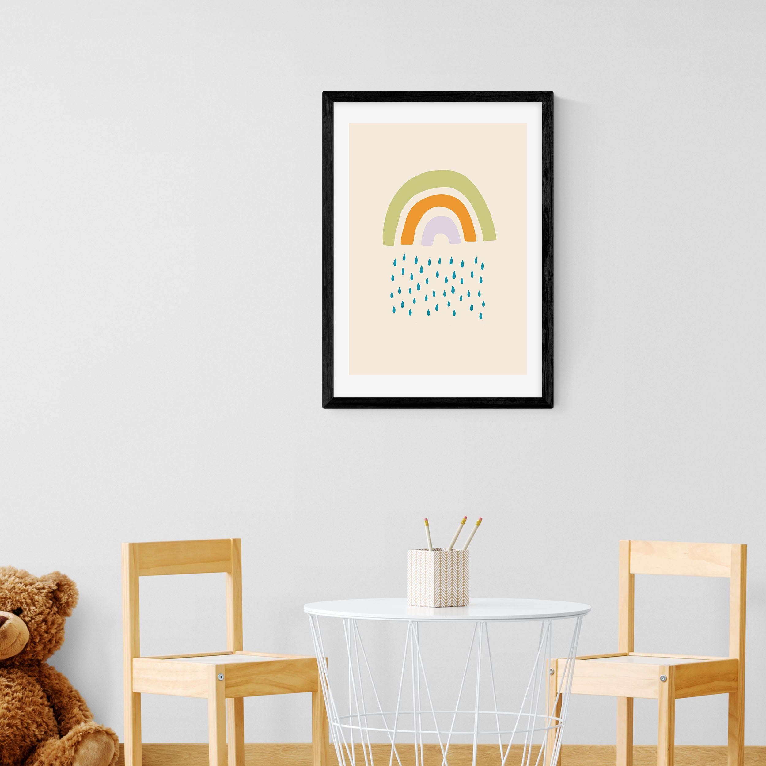 East End Prints Raining Rainbow Print Yellow Price Comparisons | Compare The Build