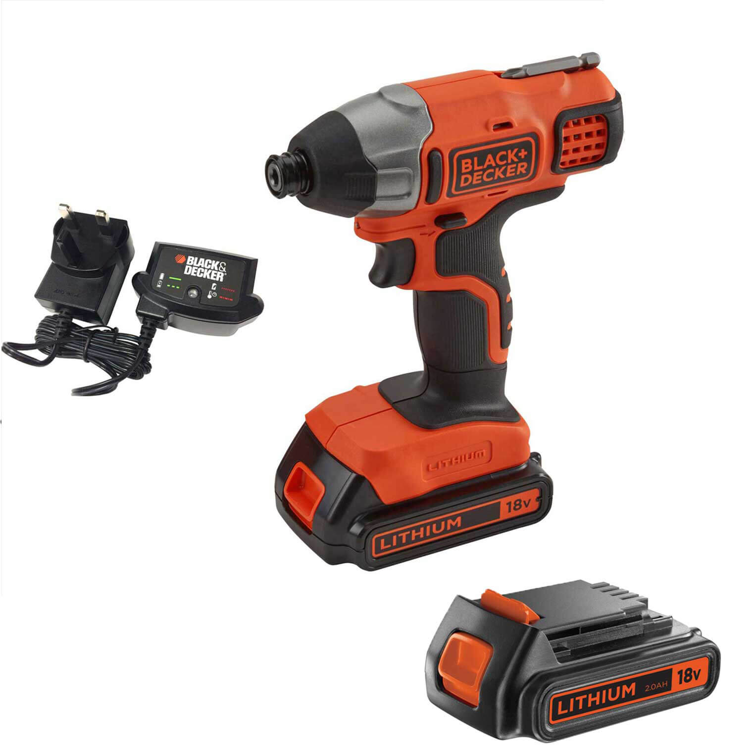 Black and Decker BDCIM18 18v Cordless Impact Driver 2 x 2ah Li-ion Charger No Case Price Comparisons | Compare The Build