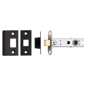 Eurospec 76mm CE Bolt Through Square Tubular Mortice Latch - Matt Black Price Comparisons | Compare The Build