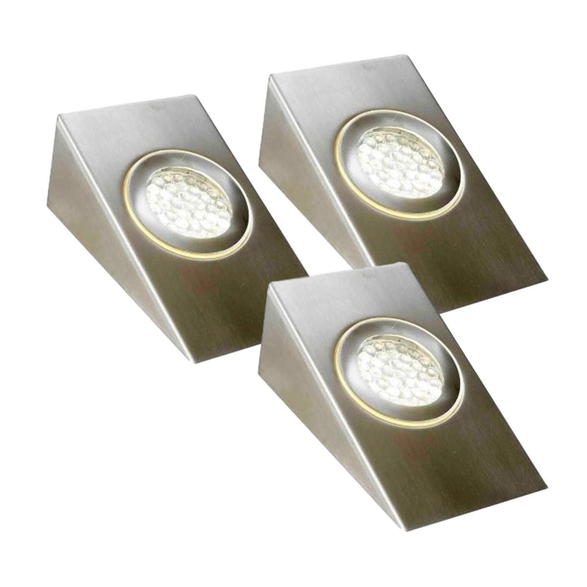 Pack of 3 Wedge Shaped, LED Under Cabinet Lights And Driver - Cool or Warm White Price Comparisons | Compare The Build