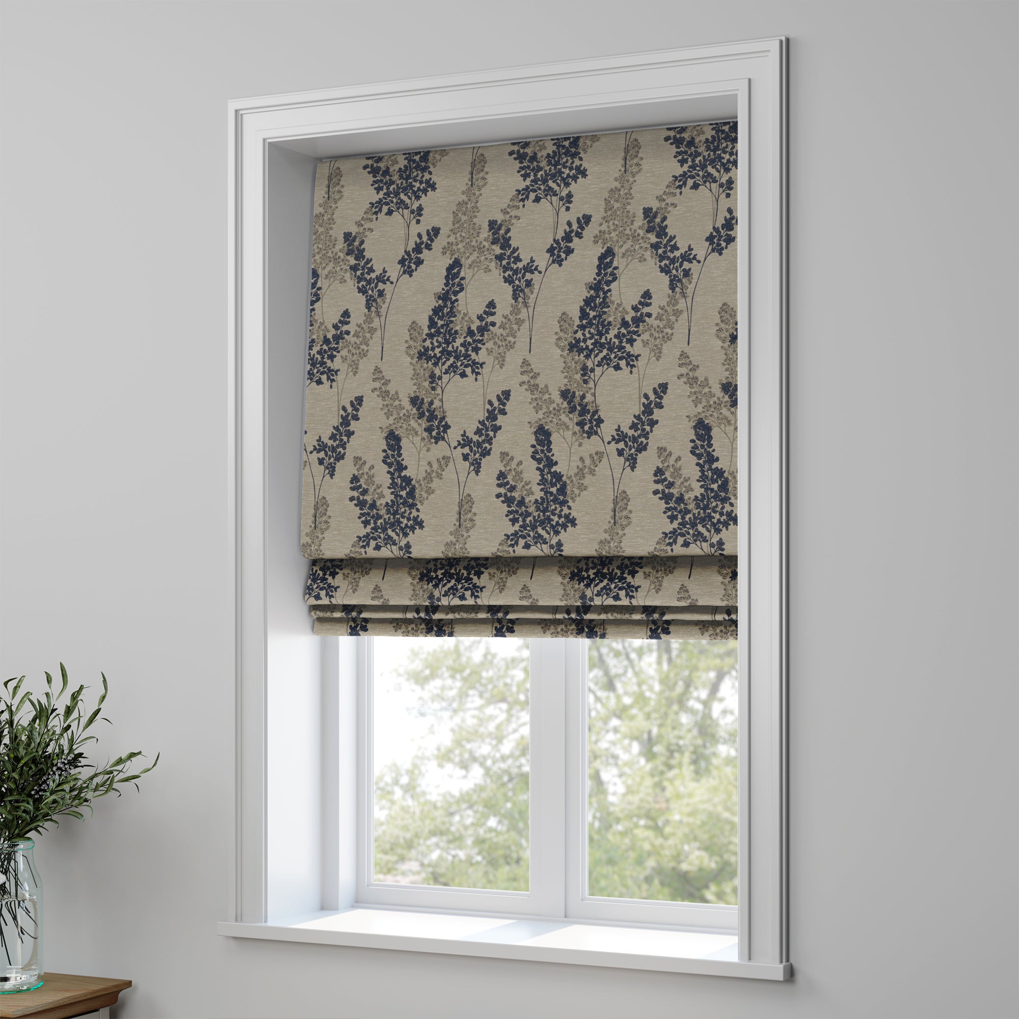 Leah Made to Measure Roman Blind Leah Navy Price Comparisons | Compare The Build