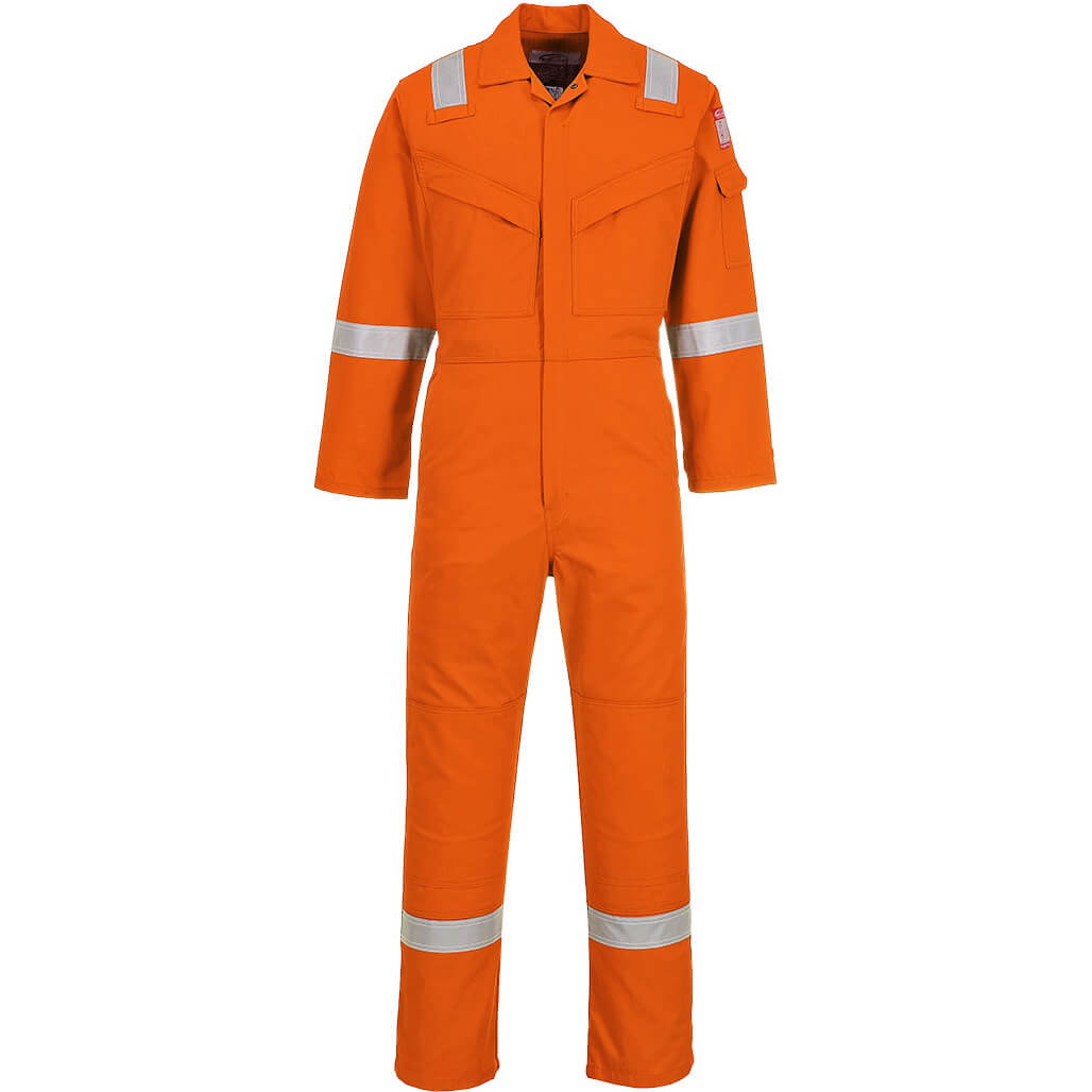 Biz Flame Mens Flame Resistant Super Lightweight Antistatic Coverall Orange M 34" Price Comparisons | Compare The Build