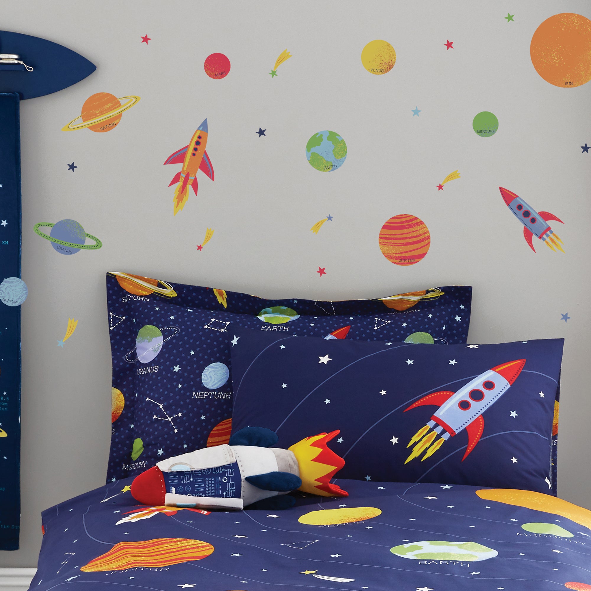 Space Wall Stickers Blue/Red/White Price Comparisons | Compare The Build