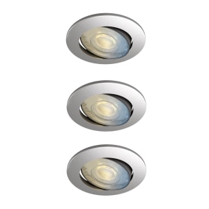 Calex Smart 5W Adjustable Brushed Steel LED Downlight - Pack of 3 Price Comparisons | Compare The Build